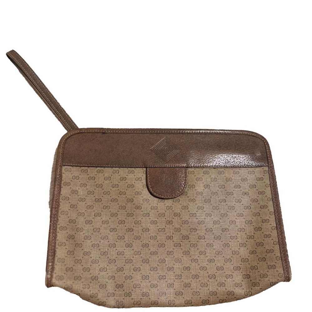 Gucci Brown Clutch with Gucci Pattern - Picture 2 of 7